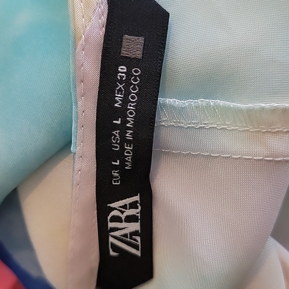 Zara Women's  Multicolored spaghetti strap women's cami tank - Picture 5 of 5